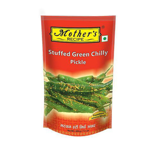 Picture of Mothers Recipe Stuffed Green Chilly Pickle 200g