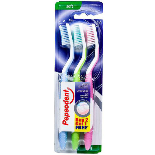 Picture of Pepsodent Gum Expert Tooth Brush - Soft (2+1) Pieces Pack