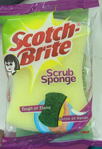 Picture of Scotch Brite Scrub Sponge Ideal for dishwash liquid 1 PCS
