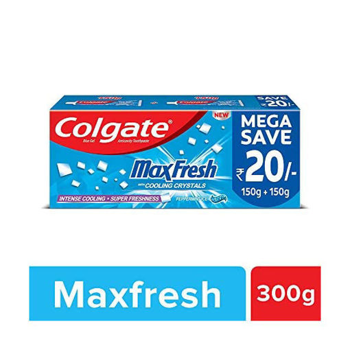 Picture of Colgate Max Fresh Cooling Crystals Peppermint Ice Blue 300gm