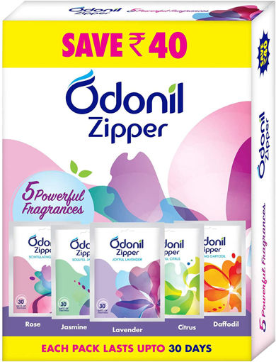 Picture of Odonil Zipper 5 Powerful Fragrances