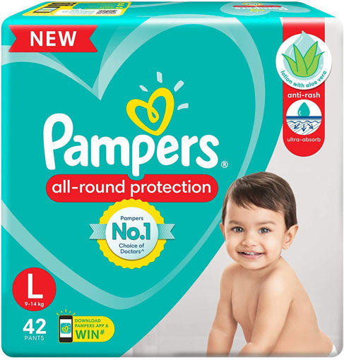 Picture of Pampers All-round Protection L- 9-14kg 42 Pants