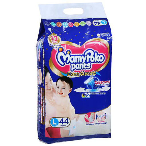 Picture of Mamy Poko Pants Extra Absorb L 9-14kg 44 Pants