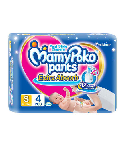 Picture of Mamy Poko Pants Extra Absorb S 4-8kg 4pants