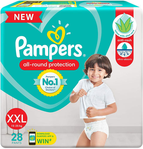 Picture of Pampers All-round Protection Xxl- 15-25kg 28 Pants