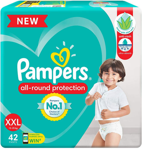 Picture of Pampers All-round Protection Xxl-15-25kg 42 Pants