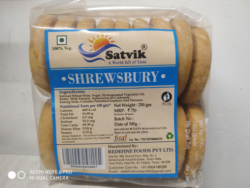 Picture of Satvik Shrewsbury Cookies 250gm