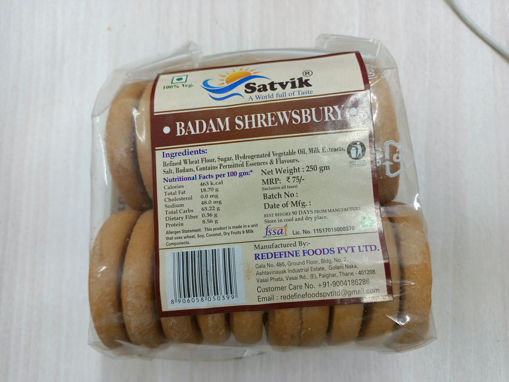 Picture of Satvik Badam Shrewbury Cookies 250gm