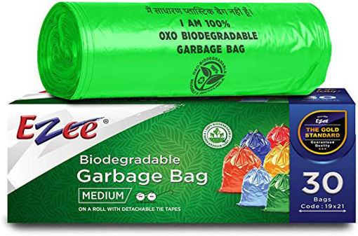 Picture of Ezee Biodegradable Garbage Bag Medium 30 Bags 19*21