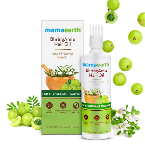 Picture of Mama Earth Bhring Amla Hair Oil  250ml
