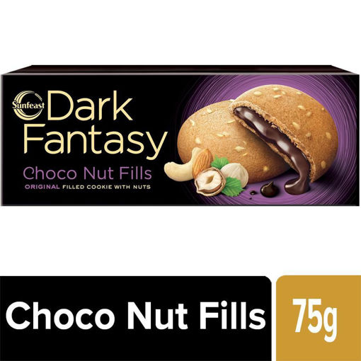 Picture of Sunfeast Dark Fantasy Choco Nut Fills 75gm