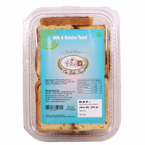 Picture of The Bake Shop Milk & Raisins Toast 200gm