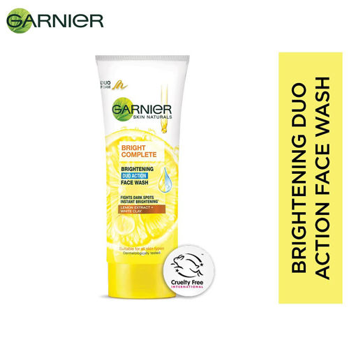 Picture of Garnier Skin Naturals Brightening Duo Foam Face Wash 100gm