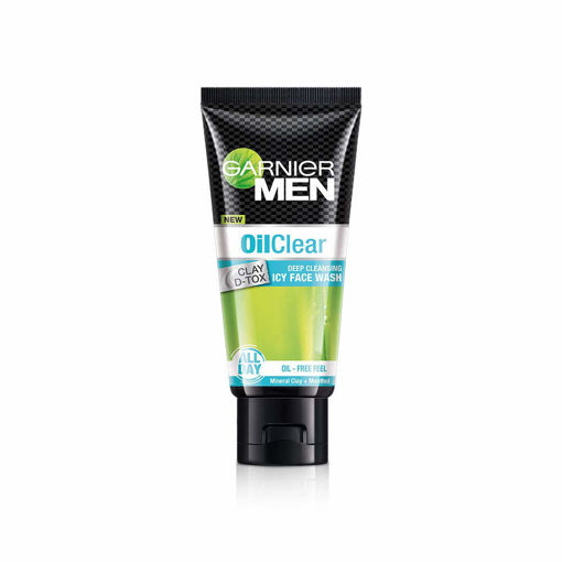 Picture of Garnier Men New Oil Clear Deep Cleansing Icy Face Wash 50gm