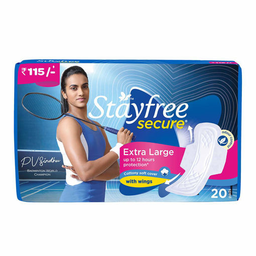 Picture of New & Improved Stayfree Secure Extra Large 20 Pads