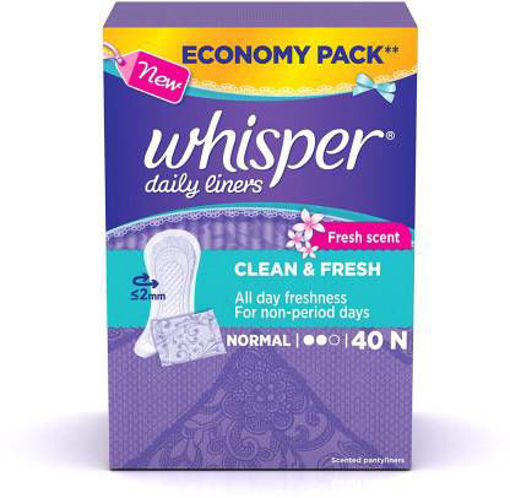 Picture of Whisper Daily Liners 40 N Pads