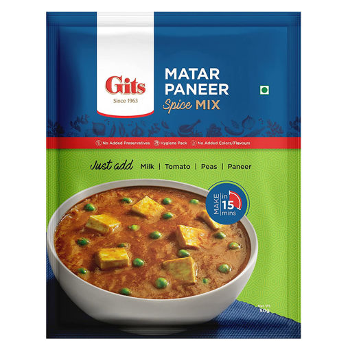 Picture of Gits Ready to Cook Spice Mix Matar Paneer 50g