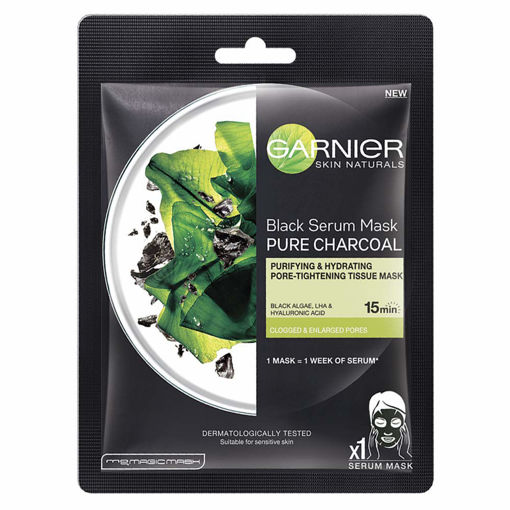 Picture of Garnier Black Serum Mask Pure Charcoal 28gm