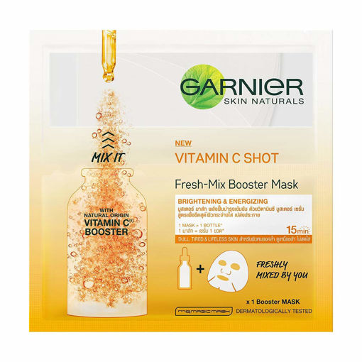 Picture of Garnier Vitamin C Shot Fresh Mix Booster Mask 33gm