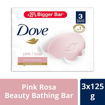 Picture of Dove Beauty Bathing Bar Pink Rose 3n 125g