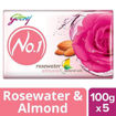 Picture of Godrej No. 1 Roswater  Almond 5u*100gm=500gm