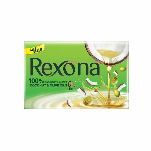 Picture of Rexona Silky Soft Skin Coconut & Olive Oils Soap 100 Gm