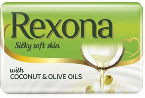 Picture of Rexona Silky Soft Skin Coconut & Olive Oils Soap 150 Gm