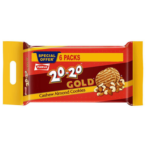 Picture of Parle 20 20 Gold Cashew Almond Cookies 600g