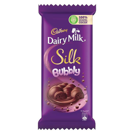 Picture of Cadbury Dairy Milk Silk Bubbly120gm/