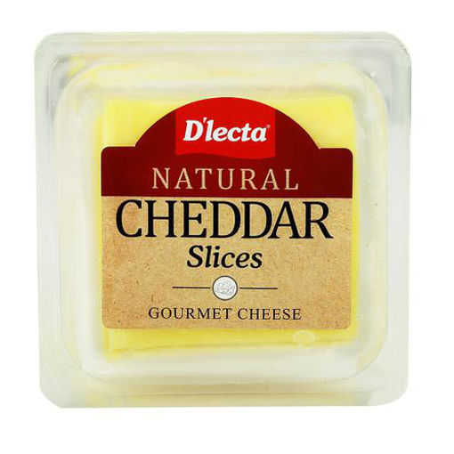 Picture of Dlecta Natural Cheddar Gourmet Cheese Block 200gm