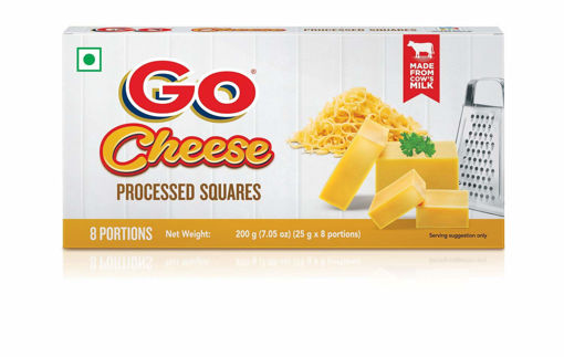 Picture of Go Cheese Processed Squares 200gm