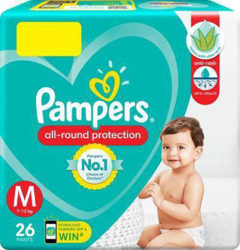 Picture of Pampers All-round Protection M-7-12kg 26 Pants