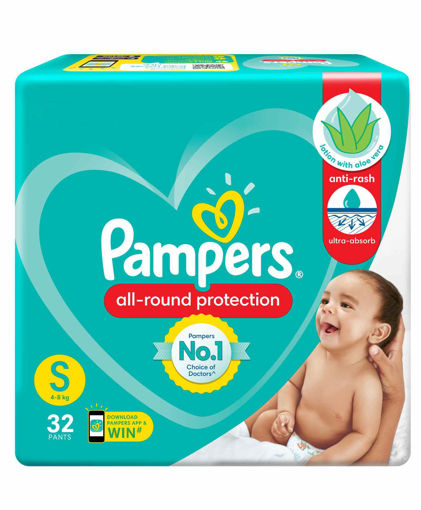 Picture of Pampers All-round Protection S- 4-8kg 32 Pants