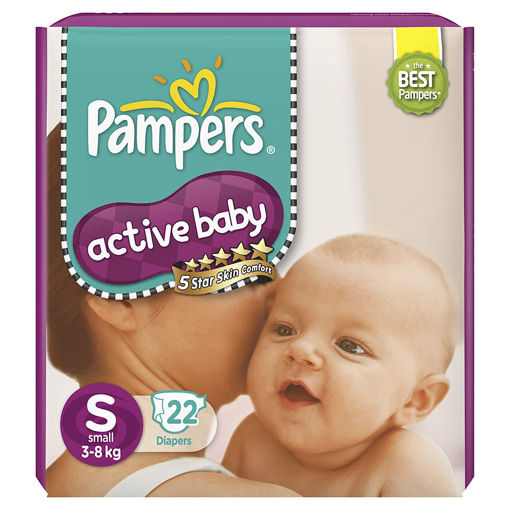 Picture of Pampers Active Baby Small 22 Diapers