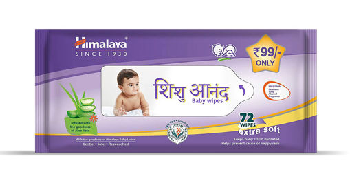 Picture of Himalaya Shishu ANAND Baby Wipes 72N