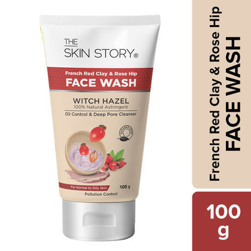 Picture of The Skin Story French  Red Clay & Rose Hip Face Wash 100g