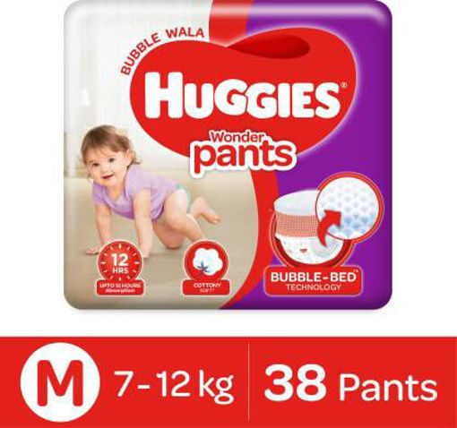 Picture of Huggies  Wonder Pants Medium 7to 12kg 38pants