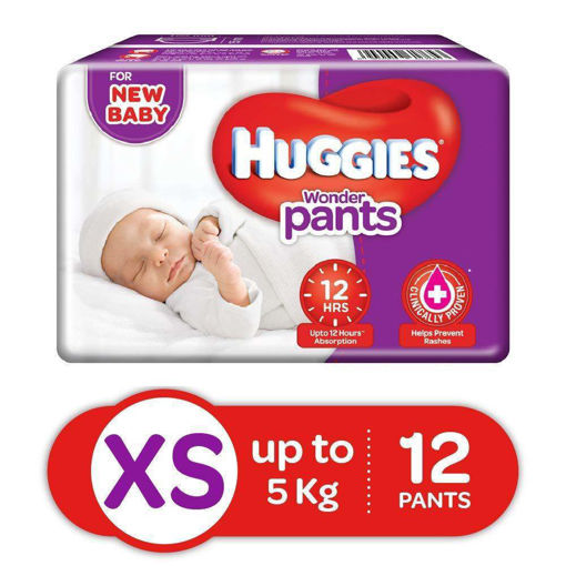 Picture of Huggies Wonder Pants XS Upto 5kg 12pants