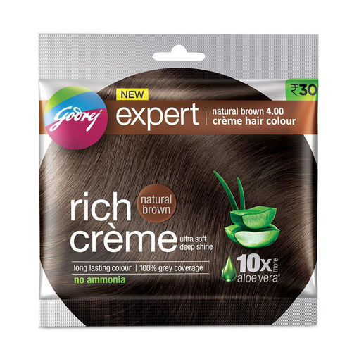 Picture of Godrej New Expert Rich Creme Natural Brown 20gm+20ml