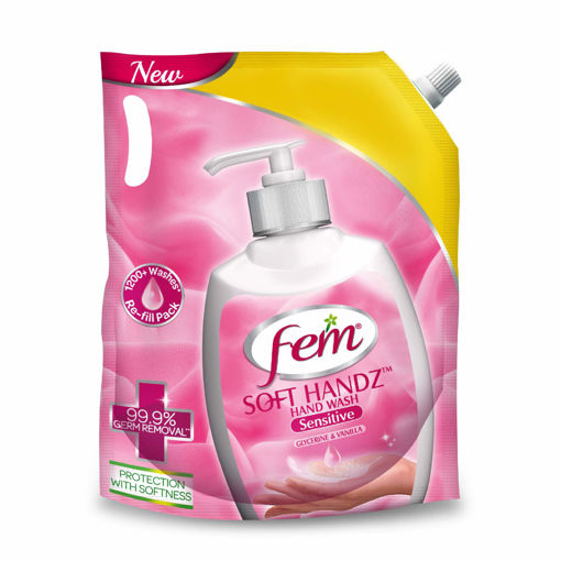 Picture of Fem Soft Handz  Hand Wash Sensitive  Gly & Vanilla 1.5 Ltr