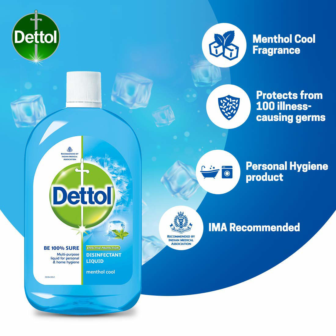 R Mart Groceries Buy Dettol Disinfectant Liquid Menthol Cool 200ml 8435