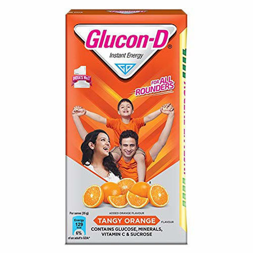 Picture of Glucon-D Instant Energy Tangy Orange 125 Gram