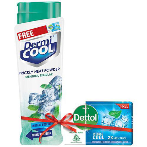 Picture of Dermi Cool Prickly Heat Powder Menthol Regular  150gm