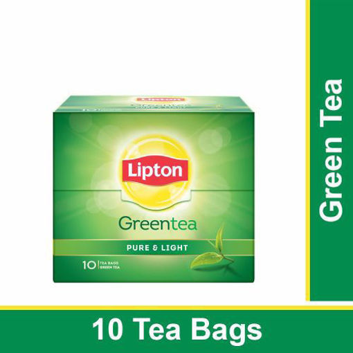 Picture of Lipton Pure & Light Green Tea Bags 10 Pieces