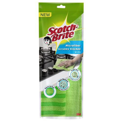 Picture of Scotch Brite Microfiber Scrubby Kitchen Wipe 1n