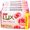 Picture of Lux Soft Glow Rose & Vitamin E Soap 100g (pack of 5)