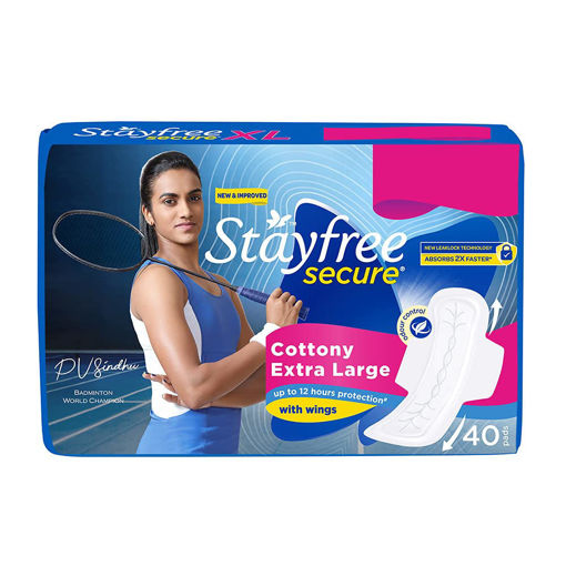 Picture of Stayfree Secure Cottony Extra Long 40N