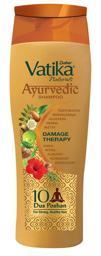 Picture of Dabur Vatika Naturals Ayurvedic Damage Therapy  Shampoo 80 Ml