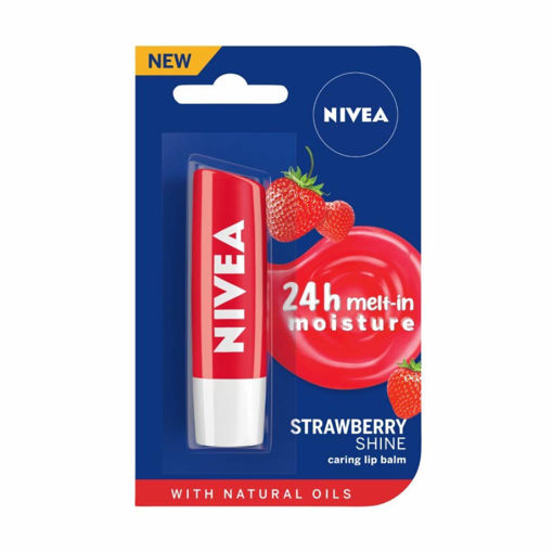 Picture of Nivea Strawberry Shine Caring Lip Balm 4.8g