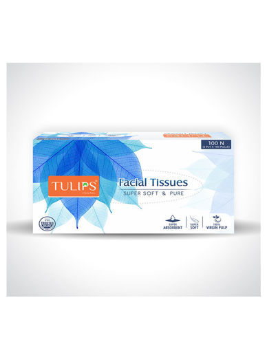 Picture of Tulips Facial Tissues 100N